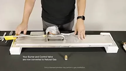 Your Burner and Control Valve are now converted to Natural Gas