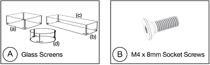 Assembly Steps - Glass Fire Screens 1 Assembly Steps - Glass Fire Screens 1