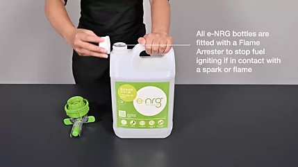 How to attach the Safety Spout to the e-NRG bottle using the e-NRG Adaptor 128 How to attach the Safety Spout to the e-NRG bottle using the e-NRG Adaptor 128
