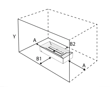 Clearances Requirements - Bioethanol Fireplace Grates 1 Clearances Requirements - Bioethanol Fireplace Grates 1