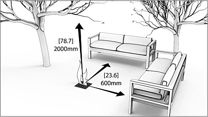 Clearances Requirements – Bioethanol Designer Fireplaces 2 Clearances Requirements – Bioethanol Designer Fireplaces 2