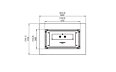Piccolo Fire Pit - Technical Drawing / Top by EcoSmart Fire