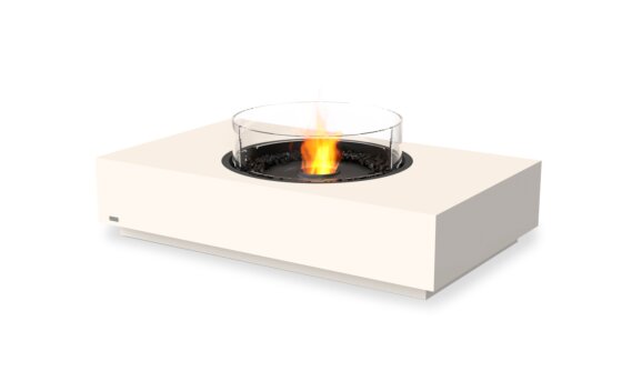 Martini 50 Fire Table - Ethanol - Black / Bone / Optional Fire Screen by EcoSmart Fire