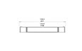 Flex 122DB.BX2 Double Sided - Technical Drawing / Top by EcoSmart Fire