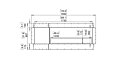 Flex 68DB.BX1 Double Sided - Technical Drawing / Front by EcoSmart Fire