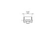 Linear Curved 65 Feuerstelle-Kit  - Technische Zeichnung / Vorderseite von EcoSmart Fire