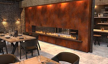 Restaurant Setting - Double sided fireplaces