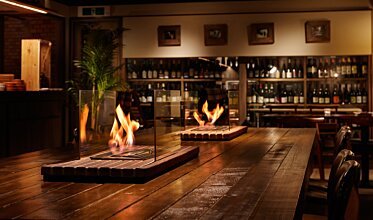 Restaurant La Cave - Hospitality fireplaces