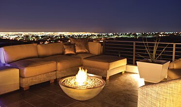 New American Home - Fire pits