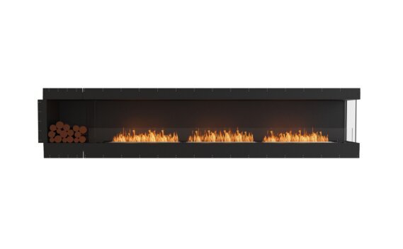 Flex 140RC.BXL Right Corner - Ethanol / Black / Uninstalled view - Logs not included by EcoSmart Fire