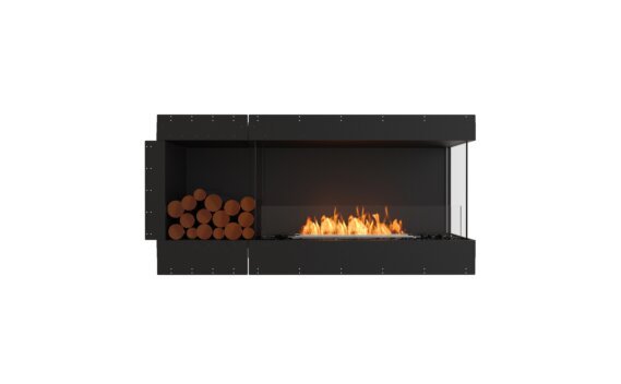 Flex 60RC.BXL Right Corner - Ethanol / Black / Uninstalled view - Logs not included by EcoSmart Fire
