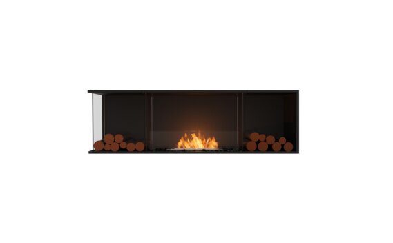 Flex 68LC.BX2 Left Corner - Ethanol / Black / Installed view - Logs not included by EcoSmart Fire