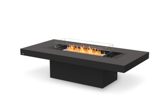 Gin 90 (Chat) tavolo camino - Ethanol / Grafite / Optional Fire Screen by EcoSmart Fire