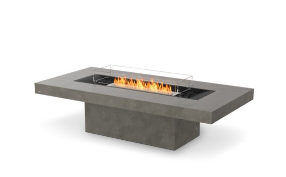 Gin 90 (Chat) tavolo camino - Ethanol / Naturale / Optional Fire Screen by EcoSmart Fire