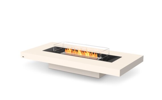 Gin 90 (Bajo) mesa de fuego - Etanol / Beige / Pantalla de fuego opcional por EcoSmart Fire
