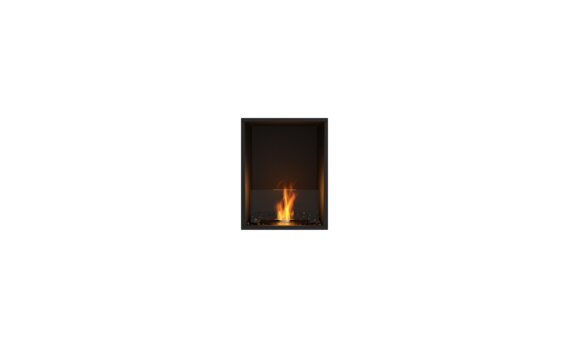 Flex 18SS Single Sided - Etanolo / Nero / Installato Vista da EcoSmart Fire
