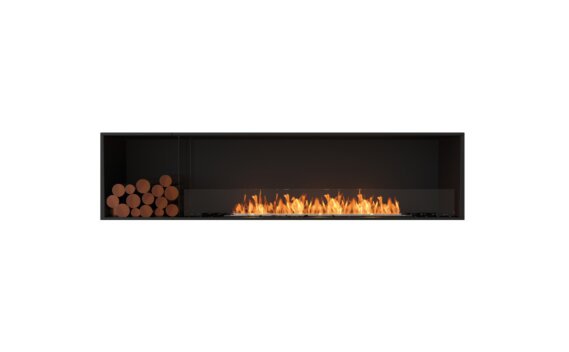 Flex 86SS.BXL Einseitig - Ethanol / Schwarz / Montierte Ansicht - Holzscheite nicht enthalten bei EcoSmart Fire