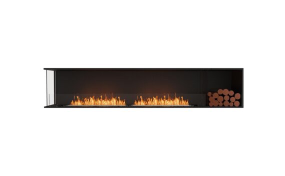 Flex 104LC.BXR Linke Ecke - Ethanol / Schwarz / Einbaulage - Holzscheite nicht enthalten bei EcoSmart Fire