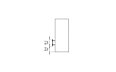 Cube Designer-Kamin - Technische Zeichnung / Seite an Seite EcoSmart Fire