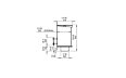 Firebox 1200SS Einseitig-Kamin - Technische Zeichnung / Seite an Seite EcoSmart Fire