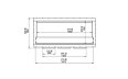Firebox 1800SS Einseitig-Kamin - Technische Zeichnung / Vorderseite von EcoSmart Fire