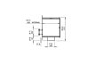 Firebox 1000DB Doppelseitige-Kamin - Technische Zeichnung / Seite an Seite EcoSmart Fire