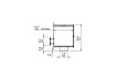Firebox 1200DB Doppelseitige-Kamin - Technische Zeichnung / Seite an Seite EcoSmart Fire