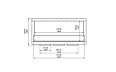 Firebox 1800DB Doppelseitige-Kamin - Technische Zeichnung / Vorderseite von EcoSmart Fire