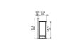 Firebox 1400CV Runde-Kamin - Technische Zeichnung / Seite an Seite EcoSmart Fire