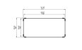 L1180 Fire Screen Kaminschirm - Technische Zeichnung / Top by Blinde Design