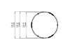 R550 Fire Screen Kaminschirm - Technische Zeichnung / Top by Blinde Design
