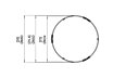 R650 Fire Screen Kaminschirm - Technische Zeichnung / Top by Blinde Design