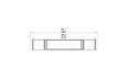 Flex 86DB.BX2 Double Sided - Technical Drawing / Top by EcoSmart Fire