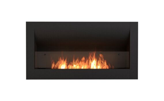 Firebox 1400CV chimenea redondeada - Etanol / Negro / Vista frontal por EcoSmart Fire