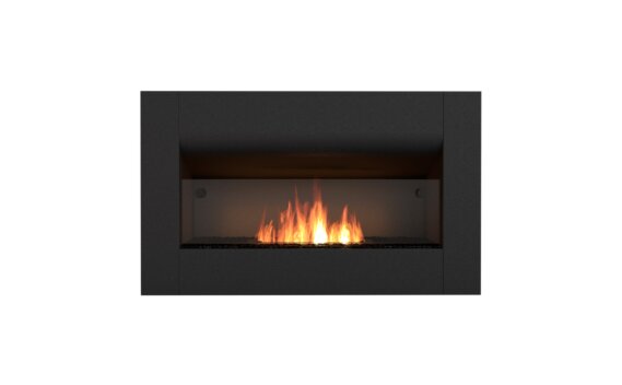 Firebox 650CV chimenea redondeada - Etanol / Negro / Vista frontal por EcoSmart Fire