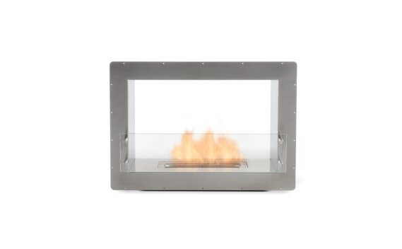 Firebox 800DB Cheminée Angle Gauche- Ethanol / Acier inoxydable / Vue de face par EcoSmart Fire