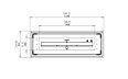 Linear 50 Kit para Lareira - Desenho Técnico / Topo por EcoSmart Fire