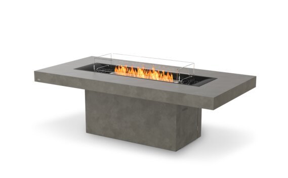 Gin 90 (Dining) tavolo camino - Ethanol / Naturale / Optional Fire Screen by EcoSmart Fire