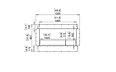 Flex 42DB Double Sided - Technical Drawing / Front by EcoSmart Fire