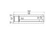 Flex 104LC.BXL Linke Ecke - Technische Zeichnung / Vorderseite von EcoSmart Fire
