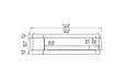 Flex 104DB.BX1 Double Face - Technical Drawing / Front by EcoSmart Fire
