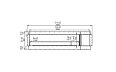 Flex 104SS.BXR Einseitig - Technische Zeichnung / Vorderseite von EcoSmart Fire
