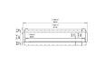 Flex 122DB Double Face - Technical Drawing / Front by EcoSmart Fire