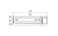 Flex 122LC.BXR Angle Gauche - Technical Drawing / Front by EcoSmart Fire