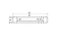 Flex 158DB.BX2 Double Face - Technical Drawing / Front by EcoSmart Fire