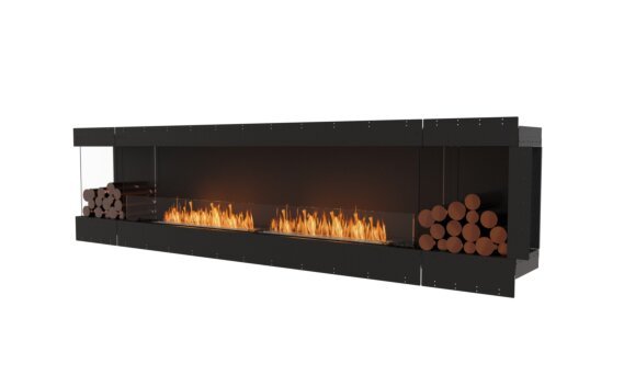 Flex 122LC.BX2 Left Corner - Ethanol / Black / Uninstalled view - Logs not included by EcoSmart Fire