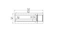 Flex 86RC.BXR Right Corner - Technical Drawing / Front by EcoSmart Fire
