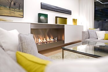 XL1200 Top Tray Fireplace Tray - In-Situ Image by EcoSmart Fire