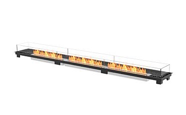Linear 130 Fire Pit Kit - Studio Image by EcoSmart Fire