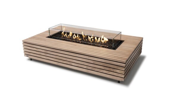 Wharf 65 Fire Table - Gas LP/NG / Teak / *Accessory inclusions may vary / Teak colours may vary by EcoSmart Fire